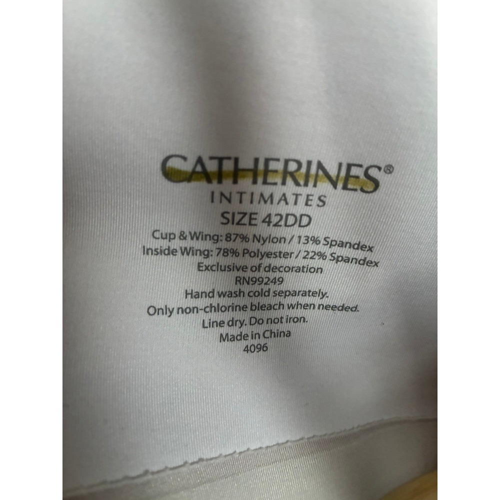 Catherines Intimates Full Coverage Bra 42DD Taupe Beige Seamless Underwire 4096 - Picture 2 of 3